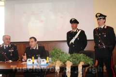 La conferenza stampa dei carabinieri