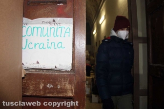 Il centro di raccolta della comunità ucraina