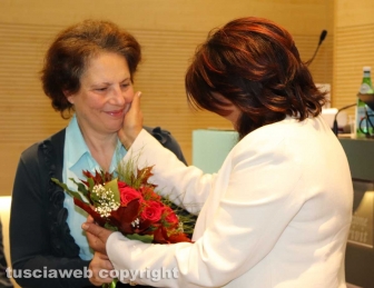 Viterbo - Concorso "A Silvia" - Simonetta Pachella con Beatrice Tabacchi, madre di Silvia