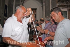 Macchina di santa Rosa - Consegna dei ciuffi e prove