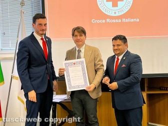 Consegna medaglie di benemerenza della croce rossa