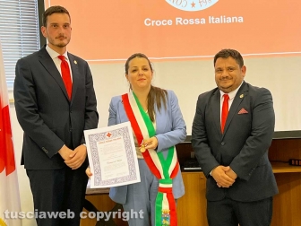 Consegna medaglie di benemerenza della croce rossa