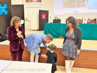 Viterbo - Consegna premio Romei ai figli della dirigente Simonetta Pachella