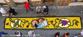 Corpus Domini, l'infiorata di Bolsena