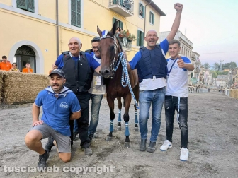 Ronciglione - Corse a vuoto 2024 - I vincitori del rione Madonna di Loreto