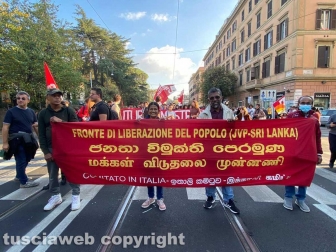 Roma - G20, corteo di manifestanti