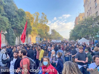 Roma - G20, corteo di manifestanti