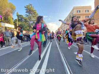 Roma - G20, corteo di manifestanti