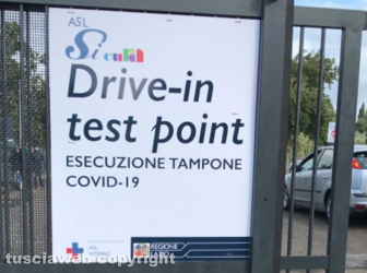 Coronavirus, operativo il nuovo drive-in al Riello