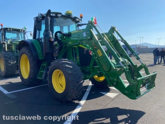 Viterbo - Crisi e caro gasolio, il corteo di protesta degli agricoltori