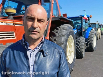 Viterbo - Crisi e caro gasolio, il corteo di protesta degli agricoltori