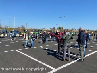 Viterbo - Crisi e caro gasolio, il corteo di protesta degli agricoltori