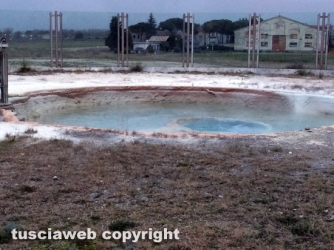 Viterbo - Crolla il livello dell\'acqua al Bullicame