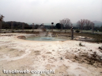 Viterbo - Crolla il livello dell\'acqua al Bullicame