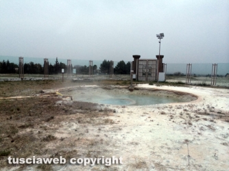 Viterbo - Crolla il livello dell\'acqua al Bullicame