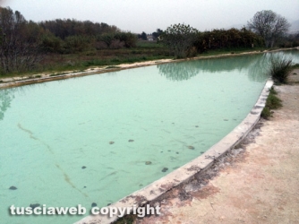 Viterbo - Crolla il livello dell\'acqua al Bullicame
