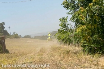 Viterbo - Crolla solaio di una casa sulla Cassia Sud