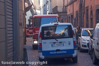 Viterbo - Crollo in via Cardinal La Fontaine