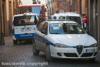 Viterbo - Crollo in via Cardinal La Fontaine
