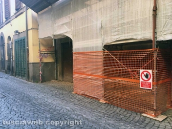 Viterbo - Crollo in via Cardinal La Fontaine