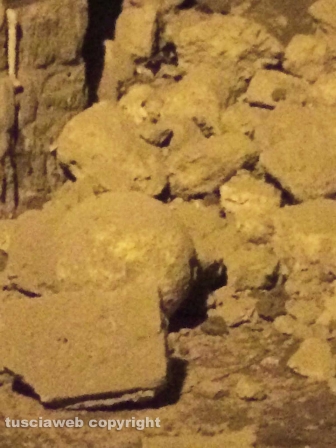 Chia - Crollo nel centro storico