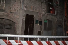 Crollo nel centro storico a Bagnaia