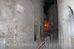 Crollo nel centro storico a Bagnaia
