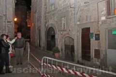 Crollo nel centro storico a Bagnaia