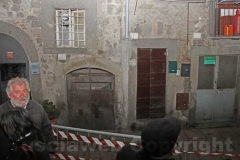 Crollo nel centro storico a Bagnaia