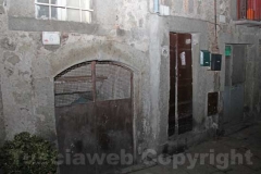 Crollo nel centro storico a Bagnaia