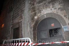 Crollo nel centro storico a Bagnaia
