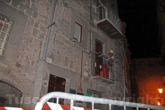 Crollo nel centro storico a Bagnaia