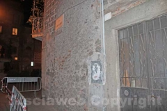 Crollo nel centro storico a Bagnaia