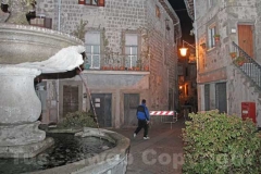 Crollo nel centro storico a Bagnaia