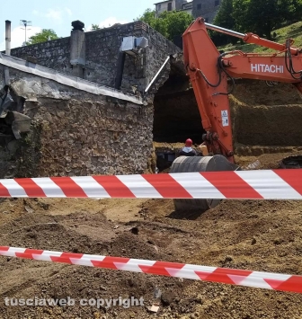 Montefiascone - Crollo in via Oreste Borghesi