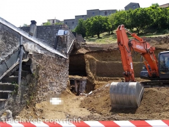 Montefiascone - Crollo in via Oreste Borghesi