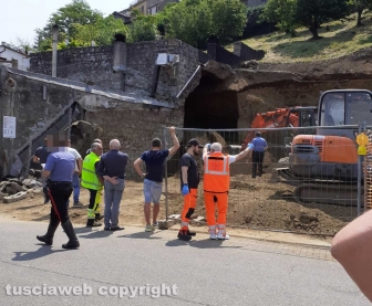 Montefiascone - Crollo in via Oreste Borghesi