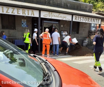 Montefiascone - Crollo in via Oreste Borghesi