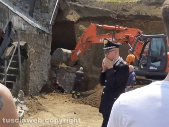 Montefiascone - Crollo in via Oreste Borghesi