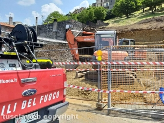 Montefiascone - Crollo in via Oreste Borghesi
