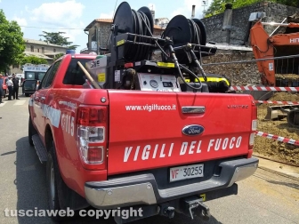 Montefiascone - Crollo in via Oreste Borghesi
