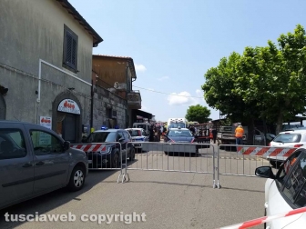Montefiascone - Crollo in via Oreste Borghesi