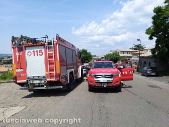Montefiascone - Crollo in via Oreste Borghesi