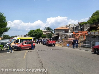 Montefiascone - Crollo in via Oreste Borghesi