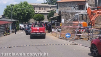 Montefiascone - Crollo in via Oreste Borghesi