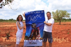 Roberto Lilli e Sheila Santopietro mostrano orgogliosi il loro progetto