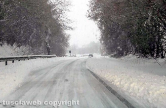 Dalla Cimina a Viterbo, la Tuscia sotto la neve