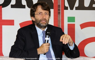Dario Franceschini a palazzo dei Priori