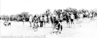 David Sassoli assieme agli scout di Cura di Vetralla negli anni '70