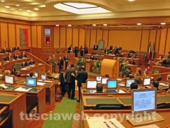 La prima seduta del consiglio regionale del Lazio